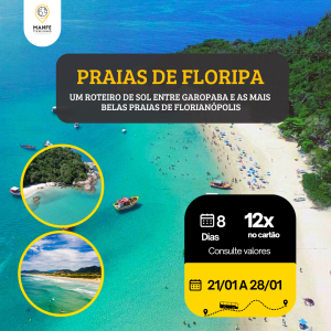 PRAIAS DE FLORIPA - FÉRIAS DE JANEIRO